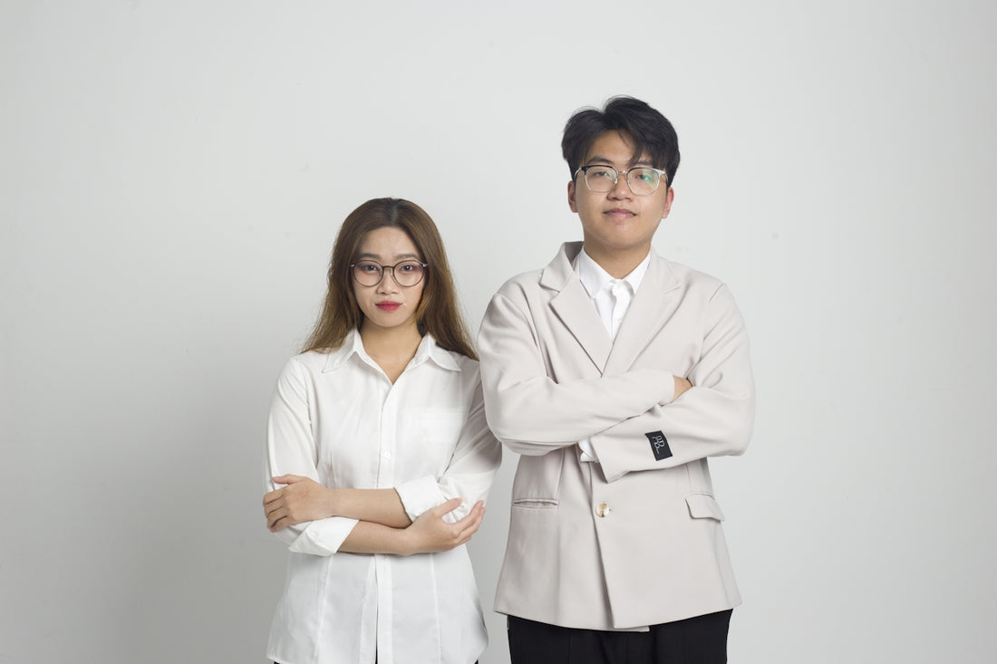 a man and a woman standing next to each other
